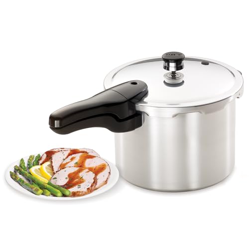 Presto 01264 6-Quart Aluminum Pressure Cooker Silver