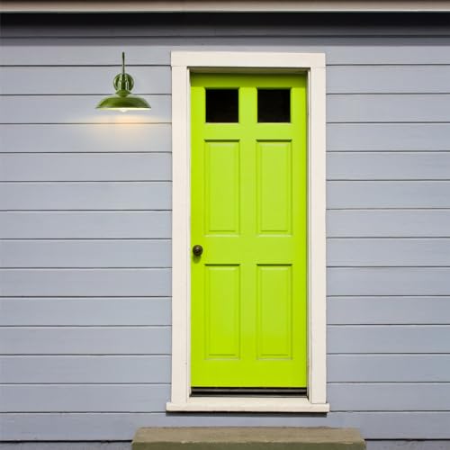 Image of 14in Outdoor Gooseneck Lights for Farmhouse, Barn Style Goose Neck Wall Light Fxiture with Wall Mount, Olive Green Exterior Porch Sconce for Patio, Garage, House