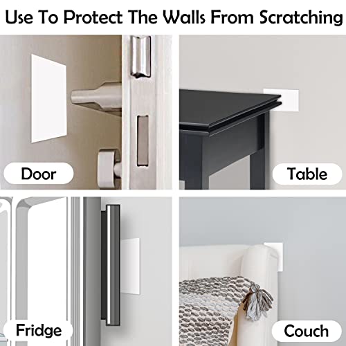 Rubber Bond Self-Adhesive Rubber Wall Outlet Cover Plate 5 Pack - Easy To Apply Peel & Stick Drywall Hole Patch - 5X3 Inch Screwless Blank Wall Plate Cover - Premium Rubber Wall Hole Cover - White #TOP5