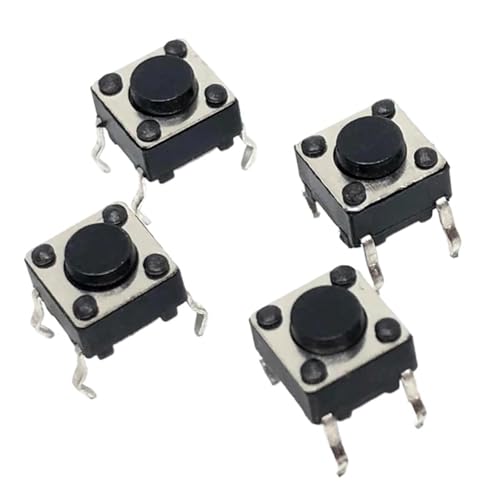 Switch tactile 6x6x4.3 mm pour réparer un bouton de clavier ou panneau de contrôle défectueux