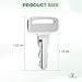 Panglong Golf Cart Replacment Ignition Keys, Suitable for Yamaha G&E G14,G16,G19,G22,G29 Drive, Replace OEM JU2-H2511-00/8000 Replacement Key (Pack of 25)