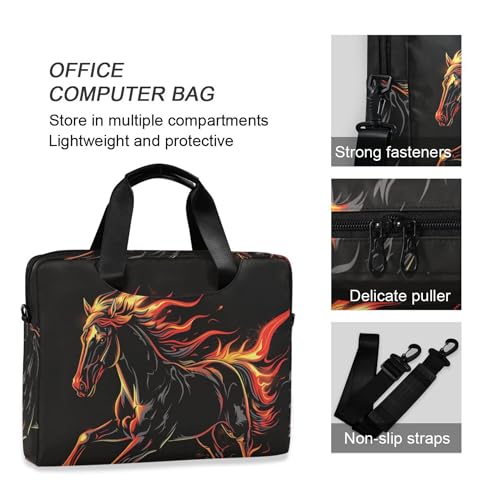 Maletín para laptop ALAZA Running Horse Flame 13-15.6 pulg miniatura 5