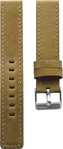 Bracelet de montre en cuir Oozoo avec finitions soignées et boucle ardillon