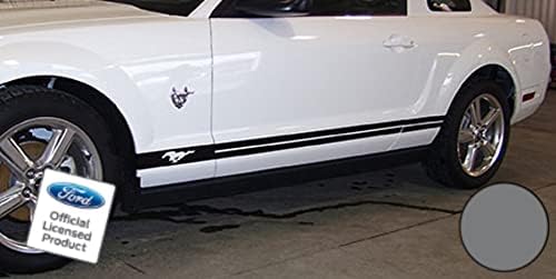 Miniatura 9 de Calcomanía Mods para puerta de panel basculante con rayas laterales para Ford Mustang  RAA, Negro (Mate)