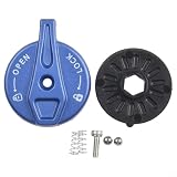 Bike Fork Remote Lockout Switch Cap Cover Zinc Alloy Bicycle Front Fork Shoulder Cap Replacement Part for Mountain Bike Road Bike Cycling Accessories Blue