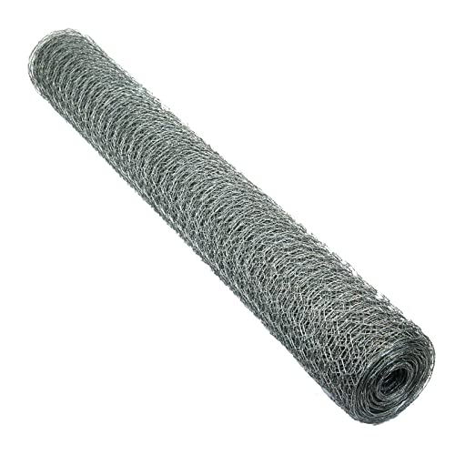 Garmix Sechseckiges Geflecht | Zaun für Hühnerstall, Kaninchen, Laufstall, Garten, Eisendraht, 0,8 mm, verzinkt… – Bild 5