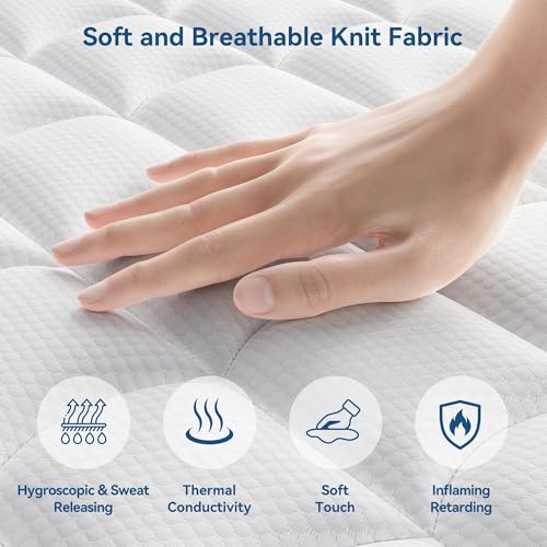 Full Size Mattress, 10 Inch Full Mattress, Medium Firm Memory Foam & Individually Wrapped Pocket Springs for Back Neck Pain Relief, Motion Isolation, Edge Support