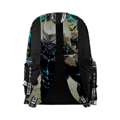 ISaikoy Anime Kaiju No. 8 Backpack Hibino Kafka Daypack Laptop Bag 3D Printing School Bag Bookbag 132