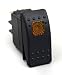 Daystar, Universal Rocker Switch with Amber Light, 20 Amp, Single Pole, KU80013, Made in America