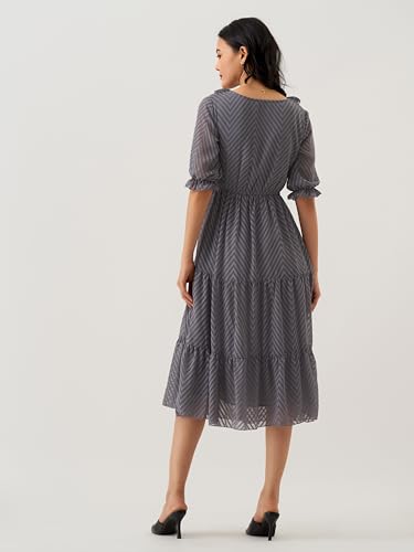 Image of AASK Dress for Women One Piece Kurta Set Tops Knee-Length Fit And Flare Dresses