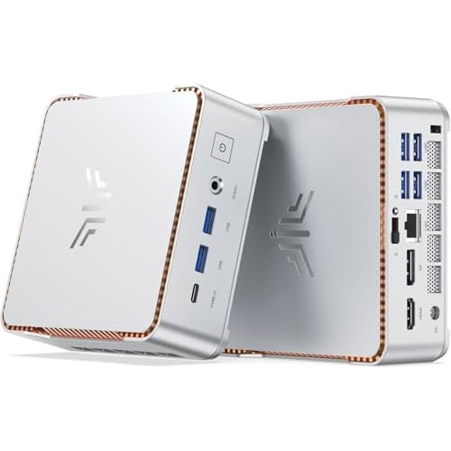 KAMRUI Hyper H2 Mini PC with Intel Core 14450HX (10C/16T, up to 4.8GHz), 32GB RAM 1TB NVMe SSD, Triple 4K, HDMI, DP, USB-C, Ethernet, Mini Desktop Computer for Office, Business, Gaming