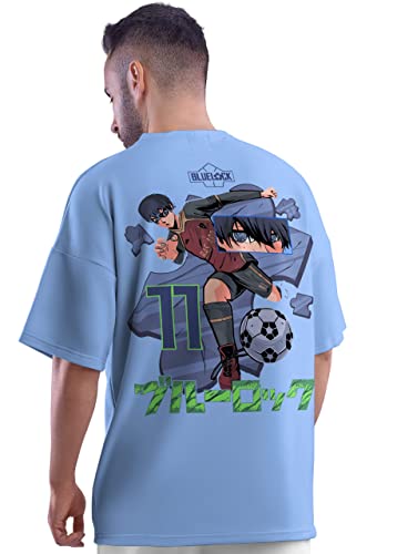 Image of crazymonk Isagi Bluelock Anime Oversized T-Shirt