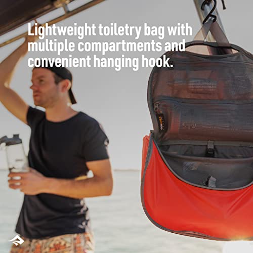 Sea To Summit Travellinglight Hanging Toiletry Bag, Travel Organizer For Men And Women, Large, Spicy Orange #TOP1