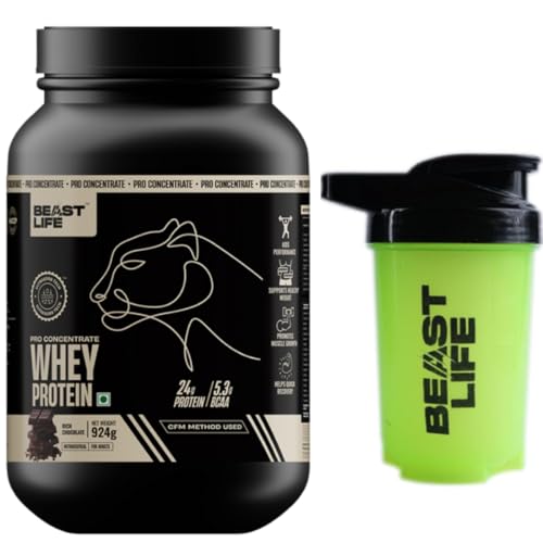 BEASTLIFE Whey Protein Powder concentrate With Ultrasorb Tech 24G Protein,5.3G Bcaa,Sports Nutrition|High Absorbtion Fuels Muscle|Speed Recovery For Men & Women (B0D94ZTFQQ) Amazon Price History, Amazon Price Tracker