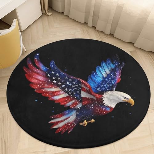 Alfombra de salón con bandera de EE. UU. para decoración moderna 7