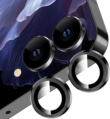 Image of Lensarmor Camera Lens Protector Rings for Samsung Galaxy Z Flip 7 (Pack of 2) - Jet Black Metal Lens Covers, Scratch Resistant Aluminum Alloy Camera Rings