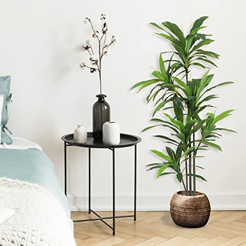 Viagdo Artificial Dracaena Silk Plant 5Ft Tall Faux Tree Agave Plant With Pot Fake Floor Plant Marginata Dragon Tree For Living Room Home Office Decor Indoor Outdoor #TOP2