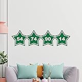 Wandtattoo für Wohnzimmer: Selbstklebender Wandaufkleber zur Dekoration von Wänden im Wohnzimmer, Schlafzimmer, Kinderzimmer oder Büro - haftet auf Raufasertapete, Türen, Möbeln oder Glas.