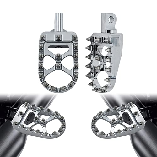 Repose-pieds moto MX CNC en chrome rotatif à 360° pour Harley Sportster