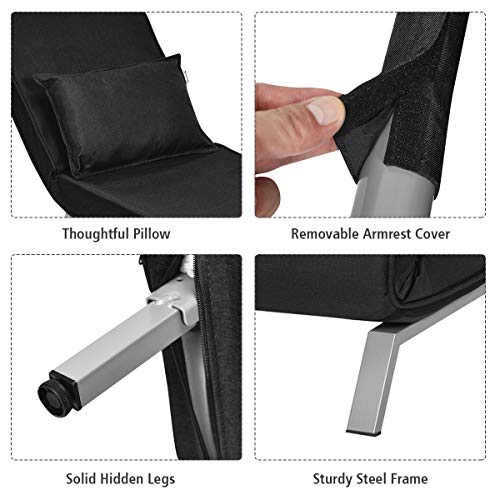 image for Giantex Convertible Sofa Bed Sleeper Chair, 5 Position Adjustable Back