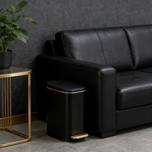 Conteneur à ordures de qualité supérieure rectangulaire 6L style moderne