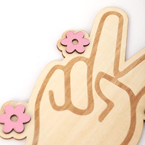 Two Groovy Flower Cake Topper - Retro Wood Birthday Cake Topper - Groovy 2Nd Birthday Decor Cake Smash (Groovy Two Ct) #TOP6