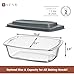 Razab LARGE 7.6 Cups/1800 ML/1.9 Qt Glass Loaf Pan with Lids (Set of 2) - Meatloaf Pan BPA free Airtight Lids Grip Handle Easy Carry, Microwave and Oven Safe - Loaf Pans For Baking Bread, Cakes