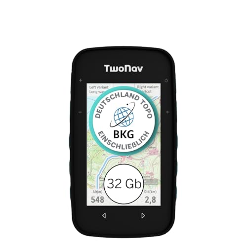TwoNav Cross Plus (32 GB) + Karte 1 Region Deutchland BKG Topo 1:25000, Outdoor GPS mit 3,2-Zoll-Bildschirm für MTB, Fahrrad, Trekking, Wandern oder Navigation