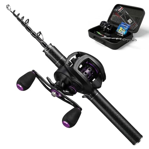 TIDEFORCIX Telescopic Baitcasting Combo