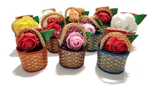 Haldi Kumkum | Set of 10 | Pasupu kumkum | Tamboolam | Pooja | Return Gift | HK-SB1