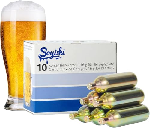 16g CO2 Cartridges Non-Threaded Food Grade CO2 Cartridges for Kegs and Beer Dispensers, Cocktail Seltzer, Kombucha, Craft Beer