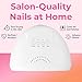 VISOFO UV Nail Lamp Led Light Gel Polish Dryer Desk Sun Fast Curing Beauty Tech Professional Cure Art Tools Accessories Salon Home 48W