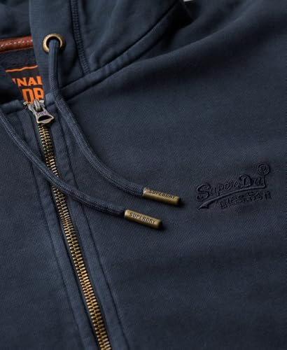 Superdry Para Hombre. M2013753A Sudadera Lavada Essential Marino (M), Casual, AlgodóN - 5