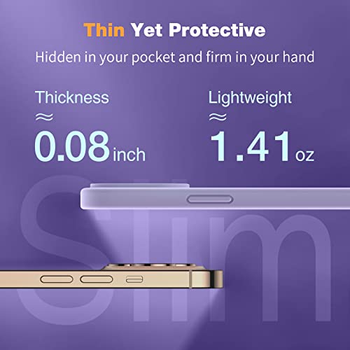 Lk For Iphone 13 Pro Case & 2 Pack Screen Protector, Camera Protection + Soft Microfiber Lining, Silicone Ultra Slim, Shockproof Protective Phone Case For Iphone 13 Pro, All-Round Protection - Violet #TOP7