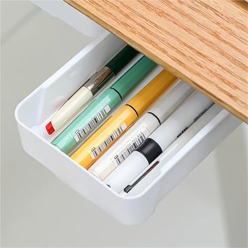 Rangement sous bureau autoadhésif plastique pour libérer l'espace - 4