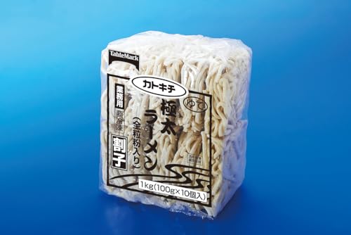 《冷凍》 テーブルマーク 極太ラーメン(全粒粉入)割子 100G×10個入X4P 学校給食 業務用