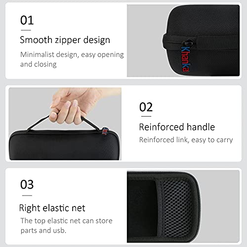 Khanka Hard Travel Case For Ortizan Portable Bluetooth Speaker, Ipx7 Waterproof Wireless Speaker, Case Only (Black) #TOP7