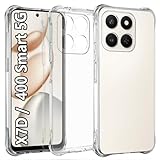 USTIYA Case for Honor X7D/Honor 400 Smart 5G Clear TPU Four Corners Military-Grade Protection Cover Transparent Soft funda