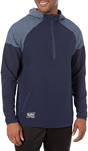 Rawlings Men's Standard Adult Color Sync Long Sleeve Jacket, Medium, Navy