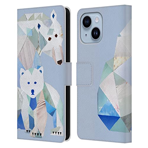 Étui en cuir iPhone 14 Plus Artpoptart clapet aimanté avec fentes cartes
