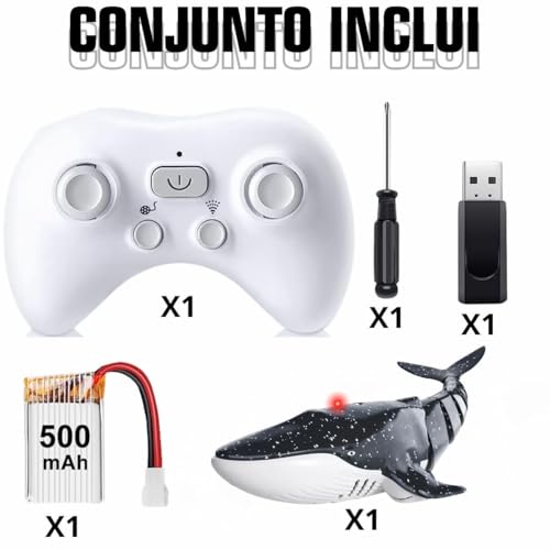 Baleia orca com Controle Remoto Nada de verdade Recarregável