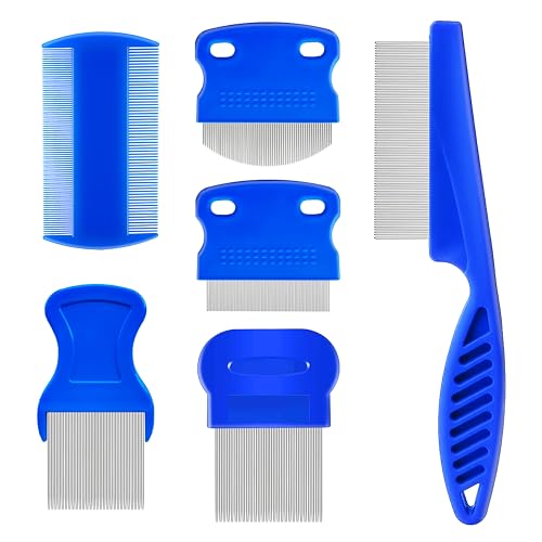 Vomroju 6-Piece Stainless Steel Pet Grooming Comb Set