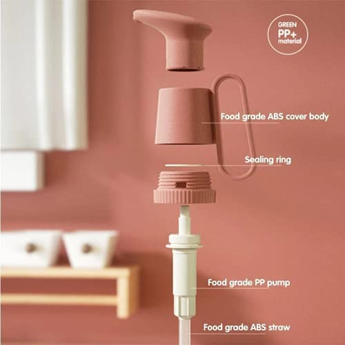 FDA Grade Jam Bottle Pump Oyster Sauce Dispenser, Olive Oil Dispenser, Convenient and Reusable with Long Dip Tube… - Image 5