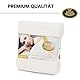 Gözze - Premium Cashmere-Feeling Wohn- und Kuscheldecke, 500 g/m², 130 x 170 cm - Wollweiß