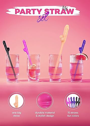 Pitillos para despedida de soltera pack 15 unidades miniatura 3