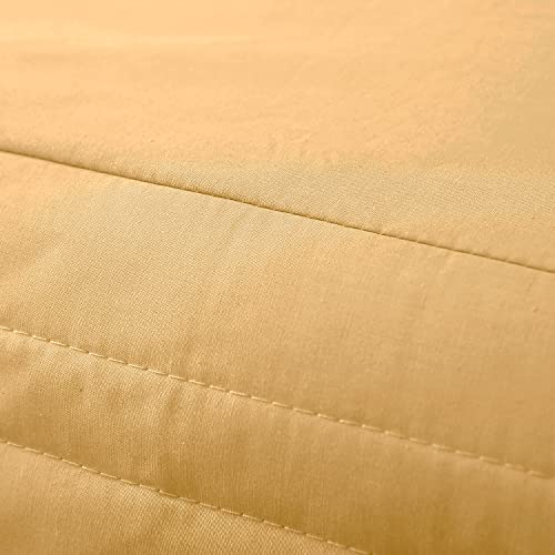 Ramesses Bed Skirt Wrap Around Dust, Smooth And Clear Appearance And With Easy To Put On 14 Inch Drop (Queen, Yellow) #TOP5