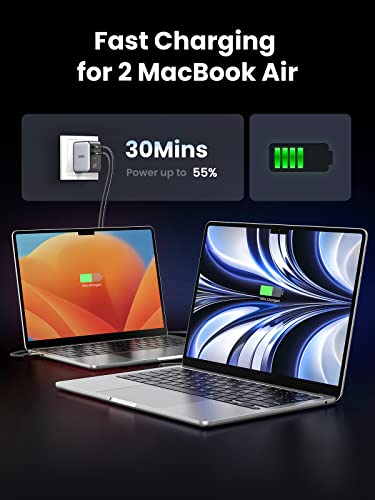 UGREEN Carregador multiportas USB C 100W - 4 portas USB estação de carregamento adaptador de energia