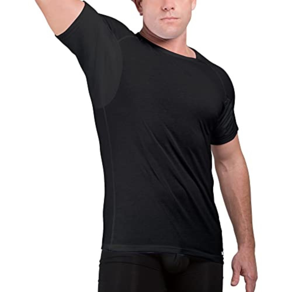 EjisSweat Defense Undershirt | Crew Neck | Underarm Sweat Proof Cotton