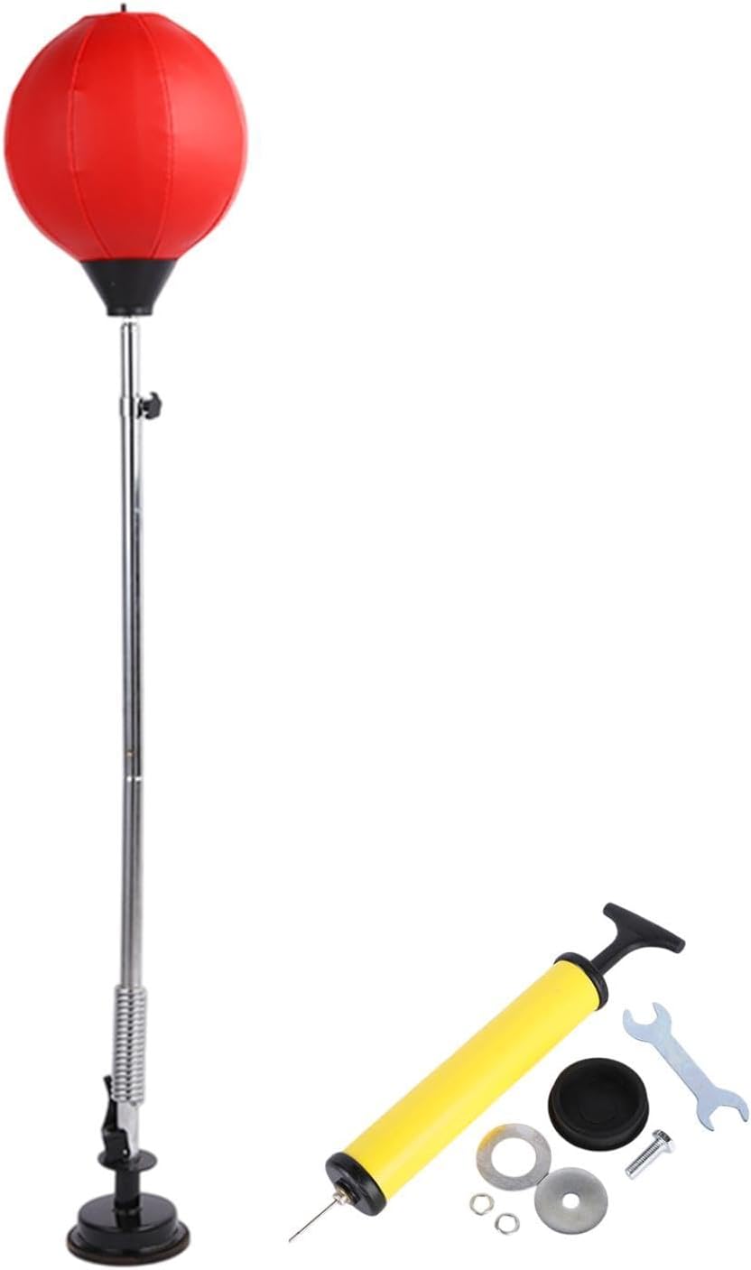 Punching Bag with Stand Adjustable Agility Punch Practice Fitness Speed Ball