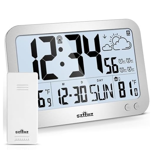 Atomic Clock, 10 " Digital Clock Large Display, Wall Clocks Battery Operated with Backlight product